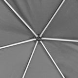 42111 Hexagonal Pop-Up Marquee with 6 Sidewalls Grey 3,6x3,1 m