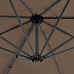 Garden Parasol with Portable Base Taupe 276334