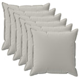 Cushion with Pillow HOUTEN 6 pcs Grey Polyester 934832