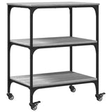 Kitchen Trolley Grey Sonoma 60x41x76 cm Engineered Wood 842304