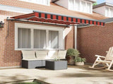 Retractable Awning Orange 300 x 200 cm Fabric 3329520