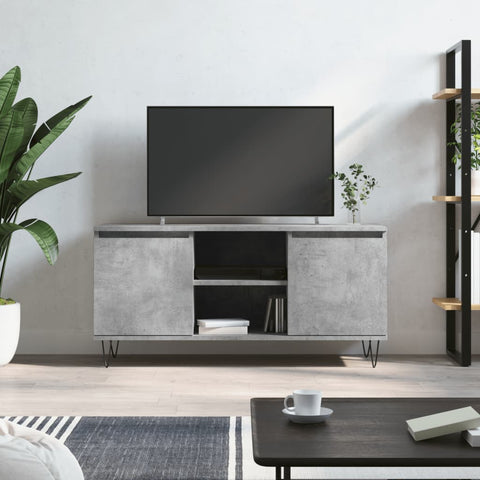 ZNTS TV Cabinet Concrete Grey 104x35x50 cm Engineered Wood 827016
