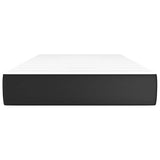 Pocket Spring Bed Mattress Black 100x190x20cm Twin Faux Leather 347857