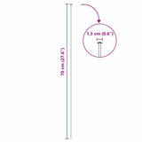 Pond Fence Set 5 pcs Green 100 x 50 cm Steel 42017314