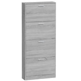 Shoe Cabinet Grey Sonoma 59x17x150 cm Engineered Wood 342524