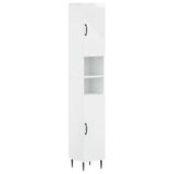 Bathroom Cabinet with Open Shelf HAARLEM High Gloss White 896819