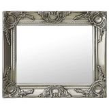 Wall Mirror Baroque Style 50x40 cm Silver 320310