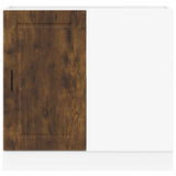 Kitchen Base Cabinet Porto Smoked Oak Engineered Wood 854303