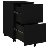 Mobile File Cabinet Black 39x45x67 cm Steel 335976