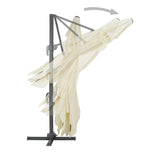 Cantilever Garden Parasol with Aluminium Pole 400x300 cm Sand 44633