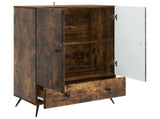 Sideboard Smoked Oak 66 x 34.5 x 95 cm Engineered Wood 895590