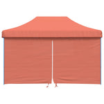 ZNTS Foldable Party Tent Pop-Up with 4 Sidewalls Terracotta 4004981