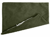 Cushion Cover 6 pcs HEERLEN Green 65 x 65 cm Corduroy 912954