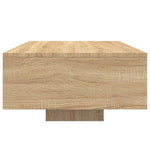 ZNTS Coffee Table with LED Lights Sonoma Oak 85x55x31 cm 836611