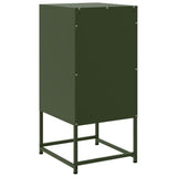 ZNTS Bedside Cabinet Olive Green 36x39x78 cm Steel 846586