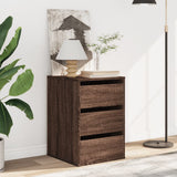 Corner Chest of Drawers Brown Oak 40x41x58 cm Engineered Wood 852840