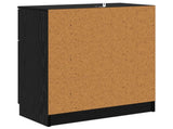 Sideboard with Drawer Black Oak 60 x 30 x 70 cm Engineered Wood 880775