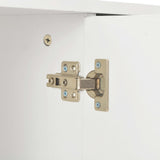 Sideboard High Gloss White 71x35x80 cm Engineered Wood 283715