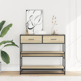 Console Table Sonoma Oak 90x35x80 cm Engineered Wood 849180