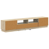5 Piece LED TV Cabinet Sonoma Oak Engineered Wood 3416839