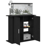 Aquarium Stand Black Oak 81x36x73 cm Engineered Wood 862152