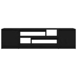 TV Cabinet Black Oak 188.5x41x50 cm Engineered Wood 3328418