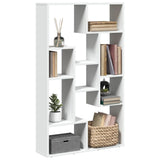Bookcase White 72x20x120,5 cm Engineered Wood 858156