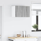 Hanging Cabinet 2 pcs Grey Sonoma and White 30 x 31 x 40 cm 884125
