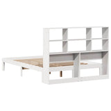 Bookcase Bed without Mattress White 160x200cm Solid Wood Pine 3322567