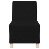 Modular Sofa Unit Armless 2 pcs Black 55 x 74 x 82 cm Fabric 3399750