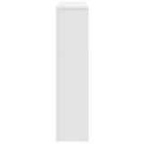 ZNTS Radiator Cover White 149x20x82 cm Engineered Wood 852744