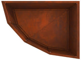 Corner Planter Rusty 45 x 45 x 35 cm Weathering steel 883653