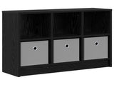 Sideboard with Drawer Black Oak 73.5 x 22.5 x 53.5 cm 8000501