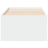 Daybed White Engineered wood 100x200 cm Daybed Rectangular 3280237