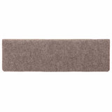Stair Mats Self-adhesive 20 pcs 65x21x4 cm Light Brown Rectangular Edge 3365715