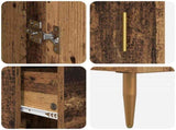 Highboard Old Wood 69.5 x 34 x 180 cm Engineered Wood 3415632