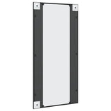 Wall Mirror Black 50x100 cm Rectangle Iron 358630