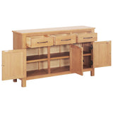 Sideboard Brown 112 x 33.5 x 70 cm Solid oak wood 247598