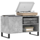 Record Cabinet Concrete Grey 85x38x48 cm Engineered Wood 831712