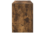 Desk with Drawer Smoked Oak 100 x 40 x 75 cm Engineered Wood 8000456