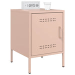 ZNTS Bedside Cabinets 2 pcs Pink 36x39x50.5 cm Steel 842913