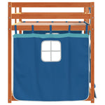 Bunk Bed without Mattress Blue 80x200 cm Solid Wood Pine 3283923
