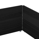 Pallet Collars 2 pcs Black 150x100 cm Solid Wood Pine 4010306