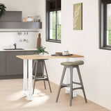 Bar Table Legs White 2 pcs 50x cm Steel 4013329