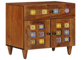 Bedside Cabinet Brown 50 x 33 x 60 cm Solid Mango Wood 4018235