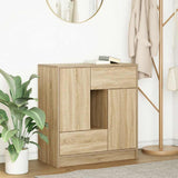 Sideboard with Drawers and Doors Sonoma Oak 70.5x34x74.5 cm 861843