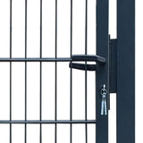 2D Fence Gate Anthracite Grey 100x120 cm 141742