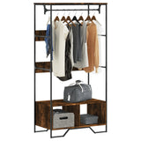 Wardrobe Smoked Oak 90x50x180 cm Engineered Wood 848671