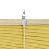 Roller Blind Yellow 150 x 220 cm Bamboo 42006877