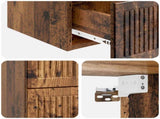 Wall-Mounted Bedside Cabinet 2 pcs Old Wood 33 x 34.5 x 40 cm 897972
